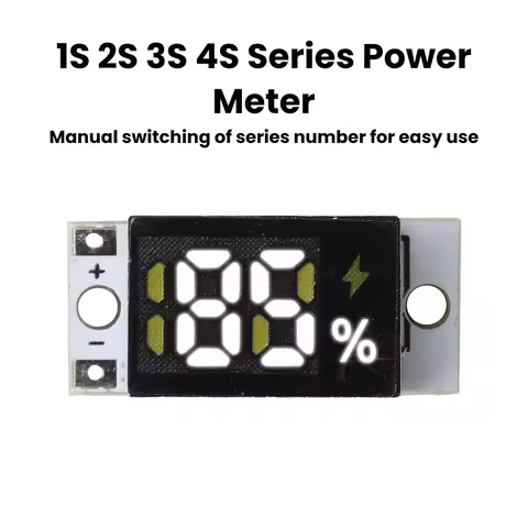 Mini Battery Level Indicator Module, 1S, 2S, 3S, 4S Series Battery Meter, Lithium Battery Percentage