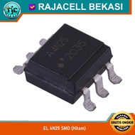 IC Optocoupler 4N25 SMD SOP-6 Phototranssitor Output EL4N25 Optosolator Black Body Original