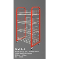 WM-444 Heavy duty Rack with roller/ WM-409 4Tier DIsh Rak /Rak pinggan mangkuk/Metal Rack