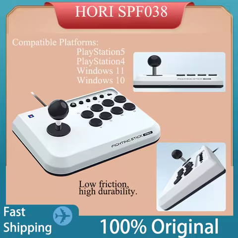 Genuine HORI SPF038 Compact Mini Arcade Fighting Stick Controller for PS5 PS4 PC King of Fighters St