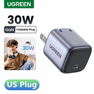 UGREEN Mini PD 30W GaN USB C Foldable Fast Charger【US Plug】for iPhone 15 14 13 Pro Max Plus SAMSUNG 