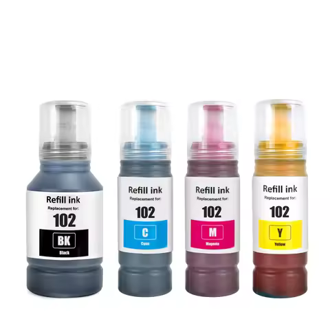 epson 102 ink compatible with ECOTANK ET-2700 ET-2850 ET-3700 ET-3850 ET-4750
