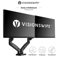 [VISIONSWIPE™] Dual Gas Cylinder Monitor Arm / Monitor Mount / Desk Accessories