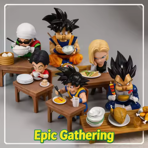 Anime Dragon Ball Z GK a bowl of good rice dining gobbler Vegeta Goku Eating Pvc Action Figures Coll