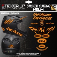 Sticker Cutting Helmet Trail Half Face - Stiker Aksesoris Helm Trail Motif Bell Fasthouse Keren JP-1