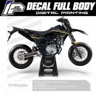 DECAL WR155R HITAM GOLD TEMA ONEONENINE CUSTOM DESAIN