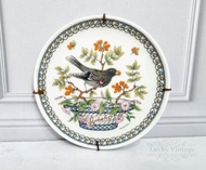 Vintage Hutschenreuther Ole Winther Month Bird September Wall Hanging Plate Porcelain Picture MCM Po