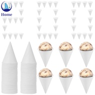 200 Pcs 4.5 oz Single Use Paper Cone Cup Stackable Cone Cup Easy to Clean Paper Conical Water Mug fo