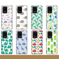 Cute Dinosaur Baby Pattern Phone Casing for Samsung Galaxy S22 Ultra S22Plus S9 Plus Clear Back Cover