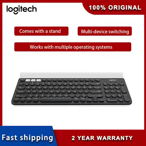 Logitech K780 Wireless Compatible Keyboard Dual-mode Switch Activer Multi Device Keyboard For Pc Com