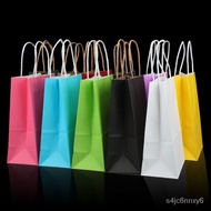 Kraft Paper Bag Paper Bag Wholesale Small Kraft Paper White Card Handbag Cloth Bag Gift Bag Paper Bag Gift Bag Wholesale