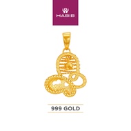 HABIB 999/24K Yellow Gold Pendant 9GP00381224