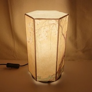 日本畫　櫻花樹柳樹　印花檯燈罩和紙燈罩