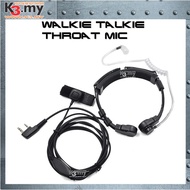 Adjustable Throat Mic Covert Acoustic Tube Earpiece Headset Earpiece PTT For Baofeng Kenwood TYT