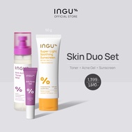 INGU Skin Duo Set คู่กับ Super-Light Soothing Sunscreen กันแดดสูตรบางเบา