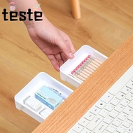 Table Shelf Storage Box, Space-saving Self-Adhesive Undertable Drawer,  Large Capacity Multifunction