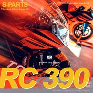 s-parts | Titanium Alloy Full Body Screws Kit for KTM RC390