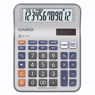 Casio Calculator เครื่องคิดเลข  คาสิโอ รุ่น  MC-12M แบบเงินทอน 12 หลัก สีเทา