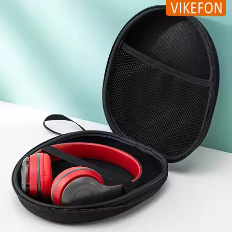 Portable Headphones Include Out-of-home Travel Headphone Storage with Sandwich Card Case For Apple A