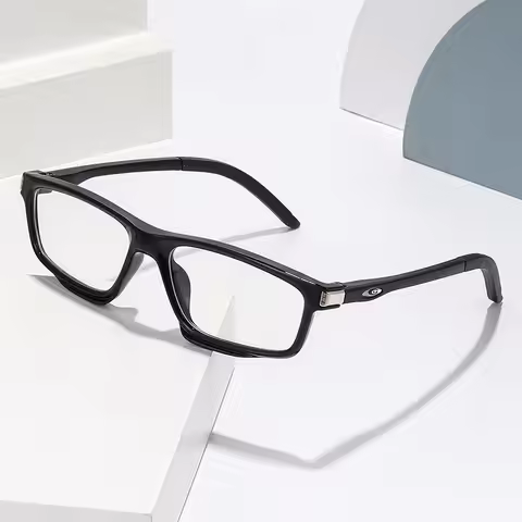 Men's Square Anti-Blue Light Glasses, Sports Style Outdoor Daily Cycling Glasses Frame
