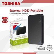 Toshiba Canvio Basics (New) 1TB/2TB Portable External Hard Drive (Black) USB 3.0 External HDD
