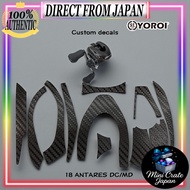 YOROI Reel Decal for 18 Antares DCMD / 17 Exsence DC / 16 Antares DC – 3 Colors – Left/Right Handle