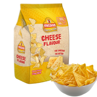 แป้งกรอบ รสชีส ตอร์ติยา นาโช่ ไสตล์เม็กซิกัน Crispy Tortilla Nachos Chips Mission 170g