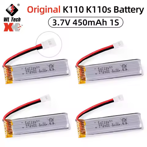 Original Wltoys K110 K110s v977 Battery 3.7V 450mAh Lipo With ph2.54 Plug For XK V930 Helicopter RC 