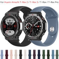 Silicone Strap For Huami Amazfit T-Rex 2 / T-Rex 3 / T Rex Pro / T-Rex Smart Watch Sport wrist watch