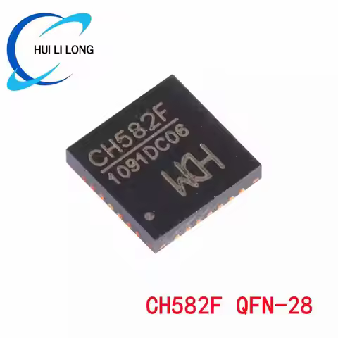 5PCS CH582F QFN-28 CH582 Bluetooth-compatible BLE Wireless Communication IC Integrated 32-bit RISC M