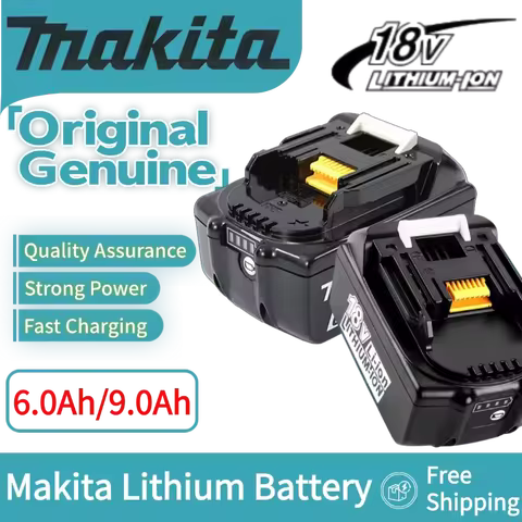 NEW Makita 5Ah-9Ah 18V Battery 18650 Lithium-ion Battery Replacement Battery For Makita BL1830 BL186