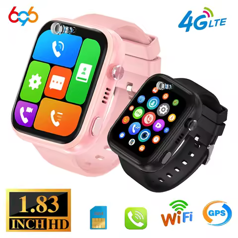 New 1.83" Kids 4G Video Call Smart Watch GPS WIFI LBS Positioning Children Music Palying Watches Wat