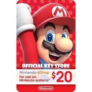 Nintendo eShop 20 USD Switch Code Gift Card US USA 20USD Game