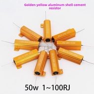 1pcs RX-24-50w1~100RJ High quality high-precision high-power gold aluminum shell resistor frequency 