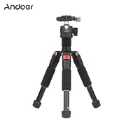 Andoer K521 Portable 5-section Extendable Aluminum Alloy Tripod with Mini Ball Head Low Center of Gr