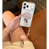 Color Star Cute Xiaoyu Parachute with Chain Suitable for iPhone 17 16 15 14 Pro Max i15 i16 17Pro Ph