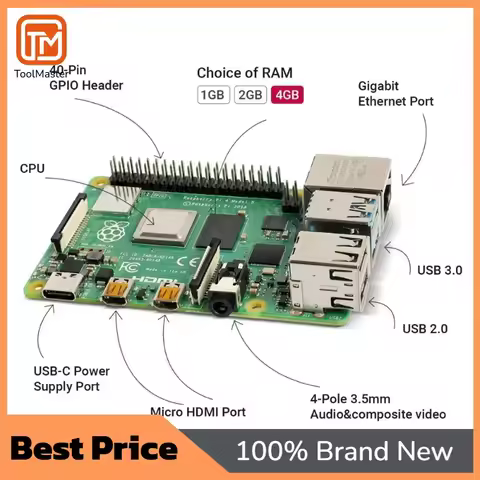 【Hot Sale】Raspberry Pi 4 Complete Starter Kit With Pi 4 Model B 4GB RAM Board 32GB SD Card Preloaded