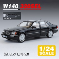 LEO 1:24 Benz W140 320SEL Metal Diecast Alloy Toy Car Model Trucks For Kids Toys Vehicles Hobbies Co