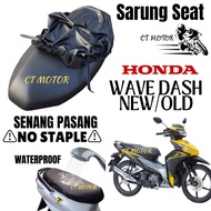 ctmotor HONDA WAVE DASH NEW OLD Seat Sarung Getah Motor Seat Cover Rubber Kusyen Belt Motorcycle ** 