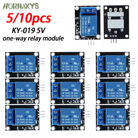 10/5pcs 5V 1 Channel Relay Module With Optocoupler KY-019 1 Way For Arduino