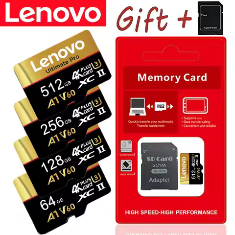 Original-Lenovo Ultra C10 A1 UHS I Micro TF/SD Card 16GB 512GB 256GB 128GB 32GB 64GB for Nintendo Sw