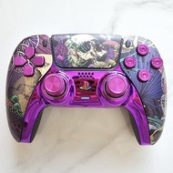 （門市現貨）索尼Sony PS5 DualSense手掣無線控制器手柄升級改装：魔鬼之花金屬紫，此價格已包含手掣，送保護包+充電線+搖杆保護帽，已升級最新型霍爾TMR隧道磁阻電磁搖杆（500萬次耐磨損
