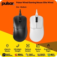 Wired Gaming Mouse Pulsar Xlite Wired Size Medium UltraLight Esports Flagship Sensor Symmetric Ambid