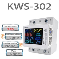 63A Tuya WIFI Smart Life Voltage Meter AC170-270V Current Wattmeter Meter Electricity consumption Me
