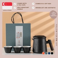 [SG STOCKS] Aesthetic Teapot Set/ Tea Filter Mug/ Modern Teapot Set/ Ceramic Teapot Set