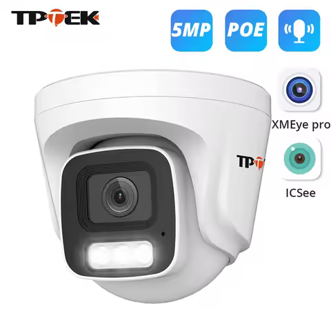 5MP IP Camera POE Indoor Security Two Way Audio CCTV Color Night Vision Surveillance Camera For POE 