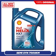 (Untuk Pasaran Malaysia) Shell Helix HX7 10W40 SN PLUS Semi Synthetic Engine Oil (4L) 10W-40 7000KM