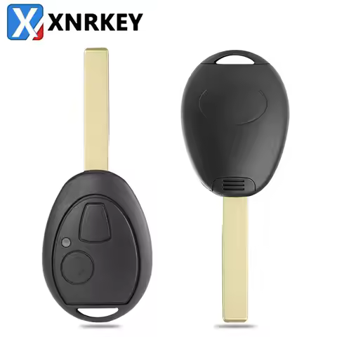 XNRKEY Remote Car Key Shell 2 Buttons for MG BMW Mini Cooper R53 R50 S for Land Rover 75 Z3 Z4 X3 X5