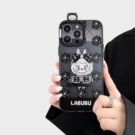 Mini เคสการ์ตูน เคสใสสกรีนลายการ์ตูน for iPhone 11 12 13 14 15 16 Pro max 16Promax 15Promax 14Promax