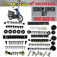 HONDA WAVE DASH 110 DASH110 BODY COVER SCREW SKRU SKREW CAVER SET COMPLETE FULL COVERSET 100% GOOD Q